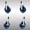 Service Caster 5 Inch 316SS Solid Poly Swivel 1 Inch Expanding Stem Caster Brake SCC, 2PK SCC-SS316EX20S514-SPUS-2-TLB-2-1 - alternate 1